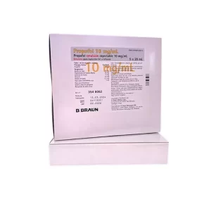 PROPOFOL EMULSION 10 MG x 20 ML 5 AMP