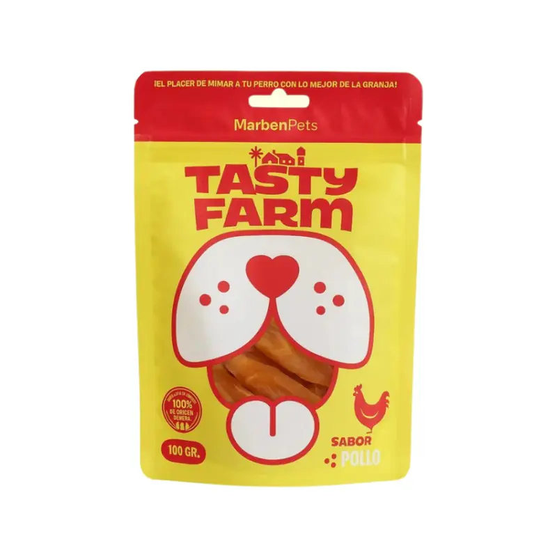 Snack perro, rebanadas de pollo Insufarma